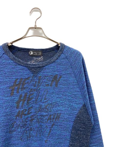 Andy Warhol by HYSTERIC GLAMOUR（アンディーウォーホルバイヒステリックグラマー）Andy Warhol by HYSTERIC GLAMOUR (アンディーウォーホルバイヒステリックグラマー) 薄手ニット ブルー サイズ:Freeの古着・服飾アイテム