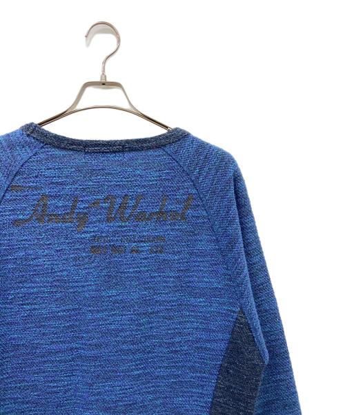 Andy Warhol by HYSTERIC GLAMOUR（アンディーウォーホルバイヒステリックグラマー）Andy Warhol by HYSTERIC GLAMOUR (アンディーウォーホルバイヒステリックグラマー) 薄手ニット ブルー サイズ:Freeの古着・服飾アイテム