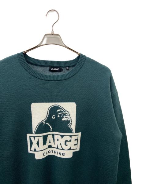 X-LARGE（エクストララージ）X-LARGE (エクストララージ) 厚手ニット グリーン サイズ:XLの古着・服飾アイテム