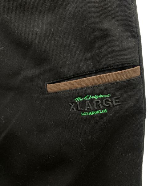 X-LARGE（エクストララージ）X-LARGE (エクストララージ) 2TONE WORK PANTS ブラック×ブラウン サイズ:76㎝ 未使用品の古着・服飾アイテム