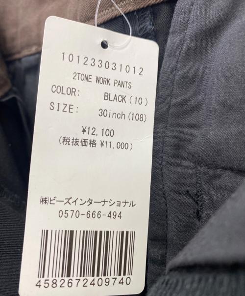 X-LARGE（エクストララージ）X-LARGE (エクストララージ) 2TONE WORK PANTS ブラック×ブラウン サイズ:76㎝ 未使用品の古着・服飾アイテム