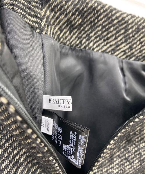 BEAUTY&YOUTH（ビューティーアンドユース）BEAUTY&YOUTH (ビューティーアンドユース) ツイードスカート ブラック サイズ:M 未使用品の古着・服飾アイテム