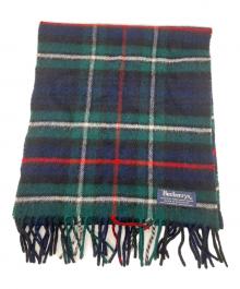 Burberry's（バーバリー）の古着「カシミヤマフラー」｜グリーン×ネイビー