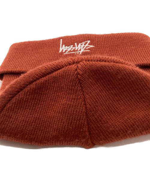 stussy（ステューシー）stussy (ステューシー) stussy　USA製 90s　ニット帽 ブラウンの古着・服飾アイテム