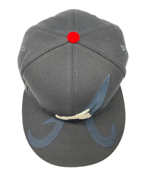New Era（ニューエラ）New Era (ニューエラ) New Era　MLB アトランタ　キャップ ネイビー×レッドの古着・服飾アイテム