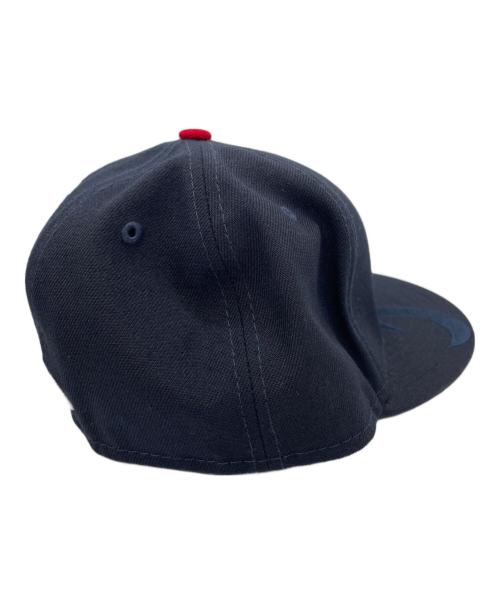 New Era（ニューエラ）New Era (ニューエラ) New Era　MLB アトランタ　キャップ ネイビー×レッドの古着・服飾アイテム
