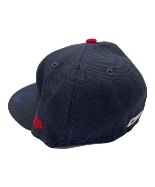 New Era（ニューエラ）New Era (ニューエラ) New Era　MLB アトランタ　キャップ ネイビー×レッドの古着・服飾アイテム