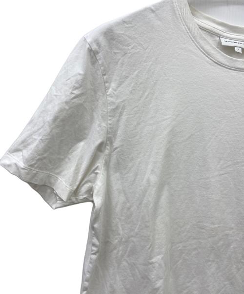 maison kitsune（メゾンキツネ）MAISON KITSUNE (メゾンキツネ) CHILLAX FOX PATCH REGULAR TEE ホワイト サイズ:Lの古着・服飾アイテム