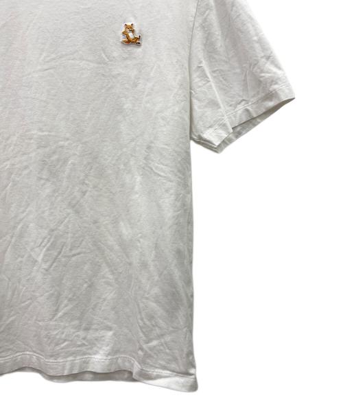 maison kitsune（メゾンキツネ）MAISON KITSUNE (メゾンキツネ) CHILLAX FOX PATCH REGULAR TEE ホワイト サイズ:Lの古着・服飾アイテム