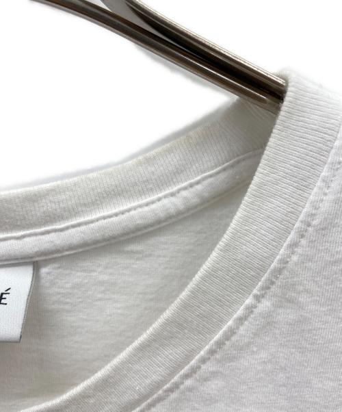 maison kitsune（メゾンキツネ）MAISON KITSUNE (メゾンキツネ) CHILLAX FOX PATCH REGULAR TEE ホワイト サイズ:Lの古着・服飾アイテム