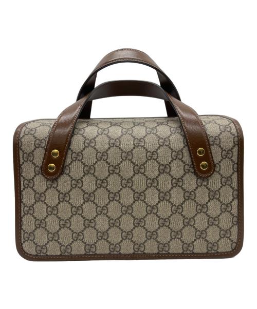 GUCCI（グッチ）GUCCI (グッチ) ホースビット1955スモールトップハンドルバッグ ベージュ×ブラウンの古着・服飾アイテム