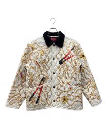 SUPREME（シュプリーム）の古着「Chains Quilted jacket」｜ホワイト