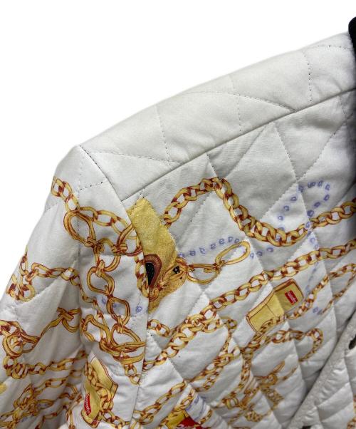 SUPREME（シュプリーム）Supreme (シュプリーム) Chains Quilted jacket ホワイト サイズ:Mの古着・服飾アイテム