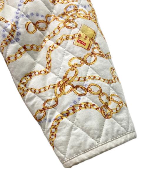 SUPREME（シュプリーム）Supreme (シュプリーム) Chains Quilted jacket ホワイト サイズ:Mの古着・服飾アイテム