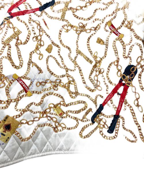 SUPREME（シュプリーム）Supreme (シュプリーム) Chains Quilted jacket ホワイト サイズ:Mの古着・服飾アイテム