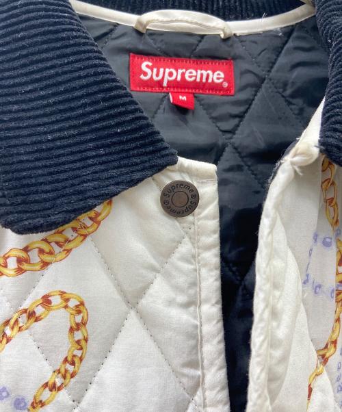 SUPREME（シュプリーム）Supreme (シュプリーム) Chains Quilted jacket ホワイト サイズ:Mの古着・服飾アイテム