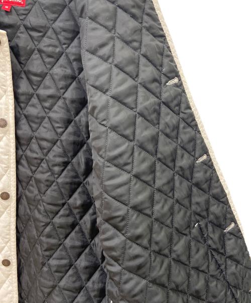 SUPREME（シュプリーム）Supreme (シュプリーム) Chains Quilted jacket ホワイト サイズ:Mの古着・服飾アイテム
