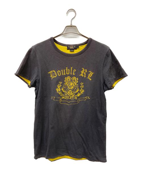 RRL（ダブルアールエル）RRL (ダブルアールエル) 半袖カットソー ブラック×イエロー サイズ:Sの古着・服飾アイテム