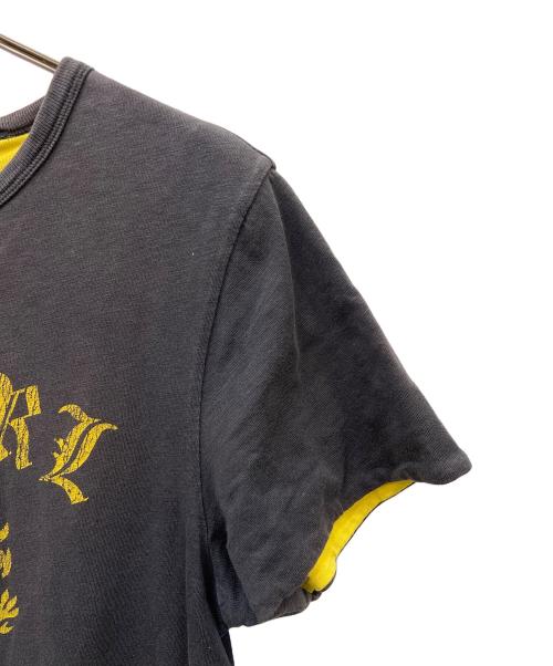 RRL（ダブルアールエル）RRL (ダブルアールエル) 半袖カットソー ブラック×イエロー サイズ:Sの古着・服飾アイテム
