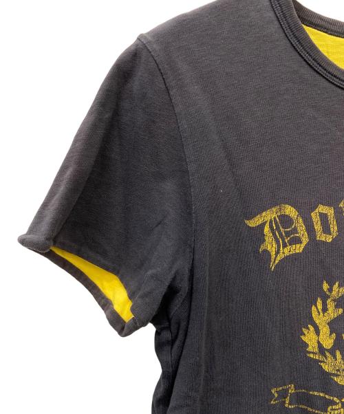 RRL（ダブルアールエル）RRL (ダブルアールエル) 半袖カットソー ブラック×イエロー サイズ:Sの古着・服飾アイテム