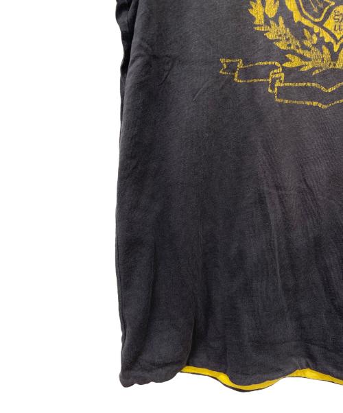 RRL（ダブルアールエル）RRL (ダブルアールエル) 半袖カットソー ブラック×イエロー サイズ:Sの古着・服飾アイテム