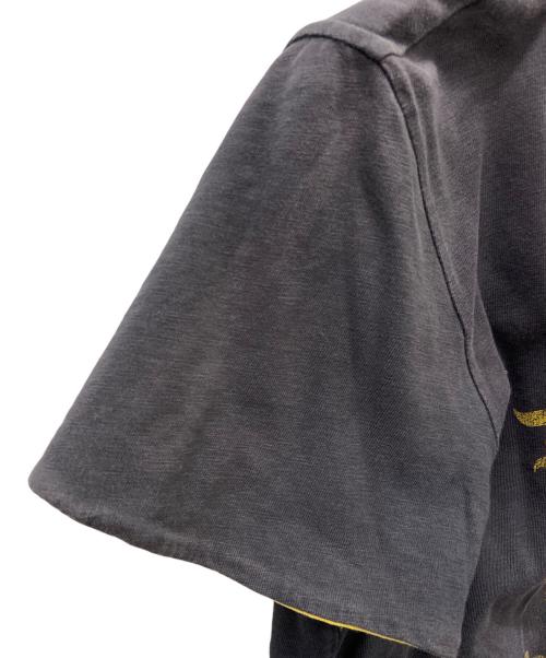 RRL（ダブルアールエル）RRL (ダブルアールエル) 半袖カットソー ブラック×イエロー サイズ:Sの古着・服飾アイテム