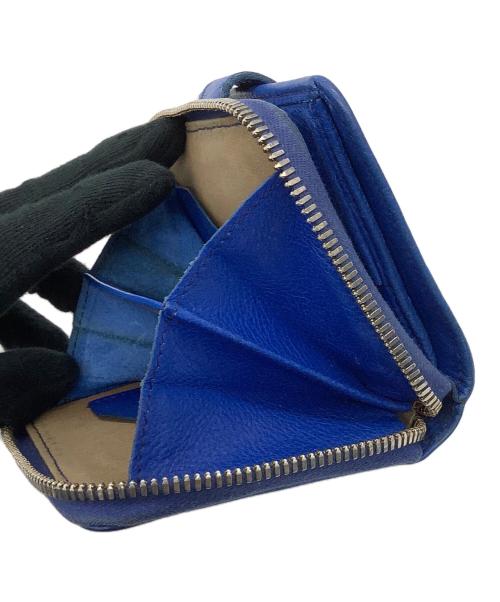 IL BISONTE（イル ビゾンテ）IL BISONTE (イル ビゾンテ) ラウンドファスナーウォレット ブルーの古着・服飾アイテム