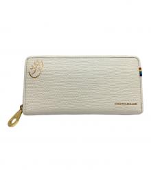 CASTELBAJAC（カステルバジャック）の古着「CASTELBAJAC　ラウンドファスナー財布」｜ホワイト