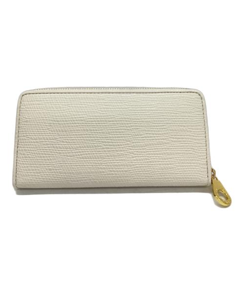 CASTELBAJAC（カステルバジャック）CASTELBAJAC (カステルバジャック) CASTELBAJAC　ラウンドファスナー財布 ホワイトの古着・服飾アイテム