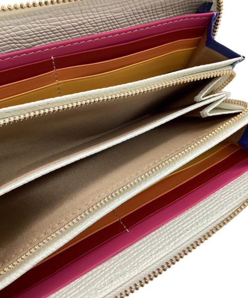 CASTELBAJAC（カステルバジャック）CASTELBAJAC (カステルバジャック) CASTELBAJAC　ラウンドファスナー財布 ホワイトの古着・服飾アイテム