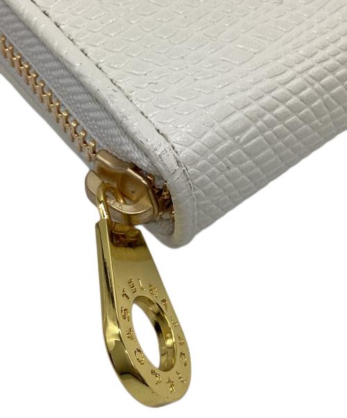 CASTELBAJAC（カステルバジャック）CASTELBAJAC (カステルバジャック) CASTELBAJAC　ラウンドファスナー財布 ホワイトの古着・服飾アイテム