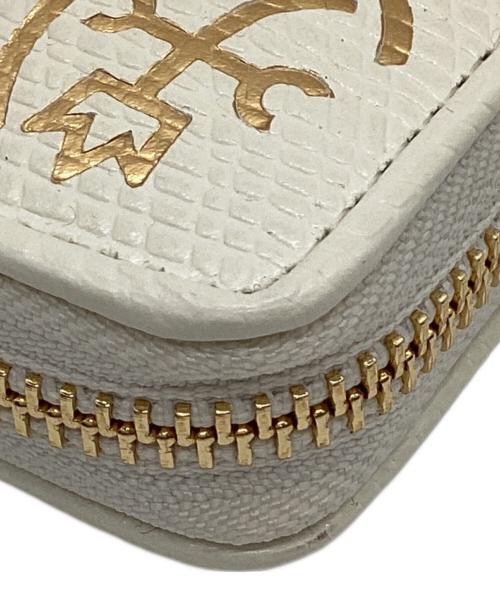 CASTELBAJAC（カステルバジャック）CASTELBAJAC (カステルバジャック) CASTELBAJAC　ラウンドファスナー財布 ホワイトの古着・服飾アイテム