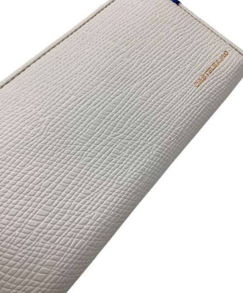 CASTELBAJAC（カステルバジャック）CASTELBAJAC (カステルバジャック) CASTELBAJAC　ラウンドファスナー財布 ホワイトの古着・服飾アイテム