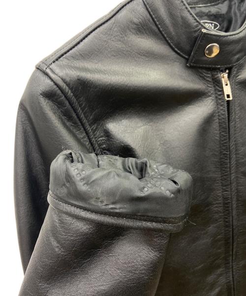 HORN WORKS（ホーンワークス）HORN WORKS (ホーンワークス) シングルライダースジャケット ブラック サイズ:3の古着・服飾アイテム