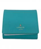 LANVIN en Bleuランバンオンブルー）の古着「3つ折り財布」｜スカイブルー