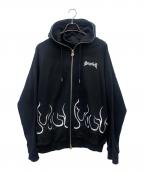 SUPPLIERサプライヤー）の古着「ジップパーカー」｜ブラック