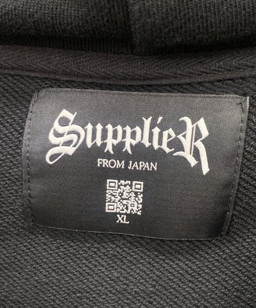 SUPPLIER（サプライヤー）SUPPLIER (サプライヤー) ジップパーカー ブラック サイズ:XLの古着・服飾アイテム