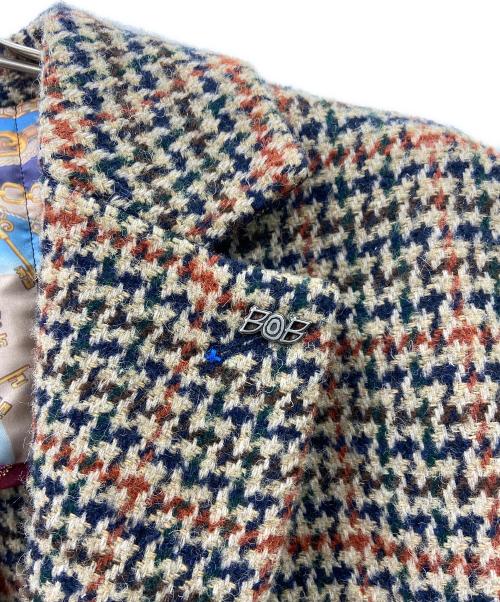 Bob（ボブ）Bob (ボブ) チェスターコート ベージュ×ブラック サイズ:52の古着・服飾アイテム