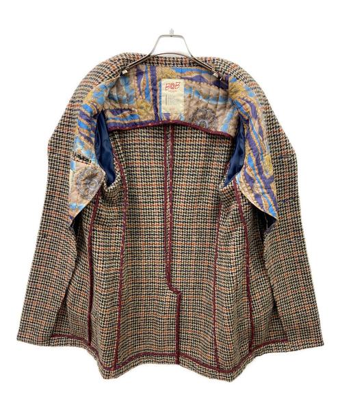 Bob（ボブ）Bob (ボブ) チェスターコート ベージュ×ブラック サイズ:52の古着・服飾アイテム