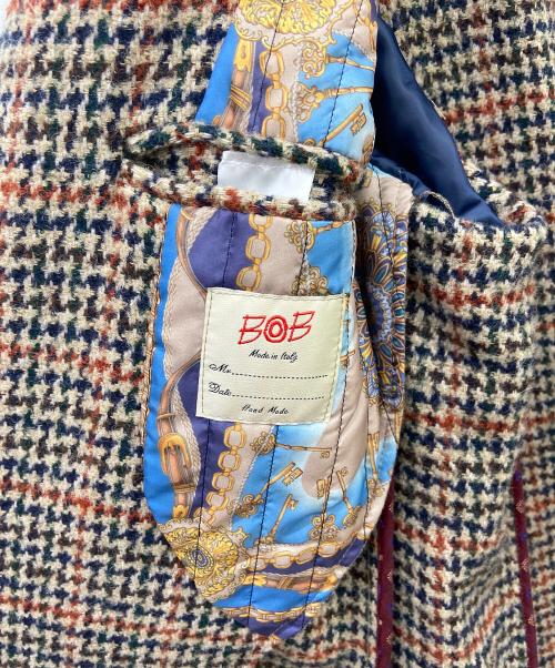 Bob（ボブ）Bob (ボブ) チェスターコート ベージュ×ブラック サイズ:52の古着・服飾アイテム