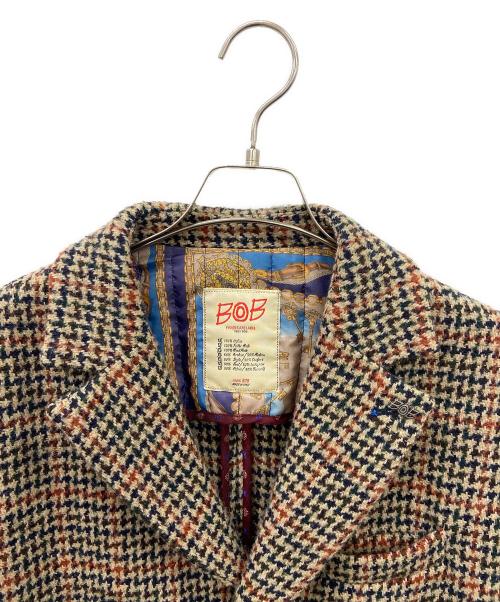 Bob（ボブ）Bob (ボブ) チェスターコート ベージュ×ブラック サイズ:52の古着・服飾アイテム