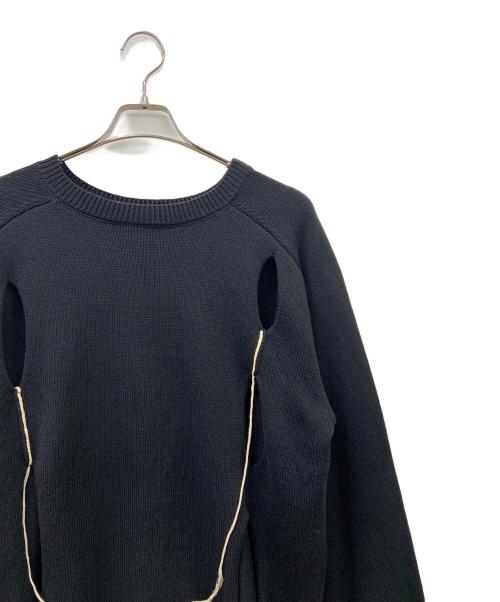 NKNIT（ニット）NKNIT (ニット) 厚手ニット ブラック サイズ:FREEの古着・服飾アイテム