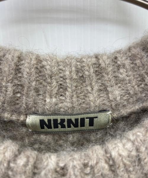 NKNIT（エヌニット）NKNIT (エヌニット) 厚手ニット ベージュ サイズ:FREEの古着・服飾アイテム