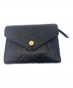 LOUIS VUITTONルイ ヴィトン）の古着「3つ折り財布」｜ブラック