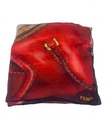 FENDI（フェンディ）の古着「シルクスカーフ」｜レッド