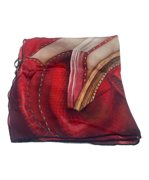 FENDI（フェンディ）FENDI (フェンディ) シルクスカーフ レッド 未使用品の古着・服飾アイテム