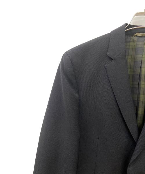 HUGO BOSS（ヒューゴ ボス）HUGO BOSS (ヒューゴ ボス) テーラードジャケット ブラック×オリーブ サイズ:52の古着・服飾アイテム