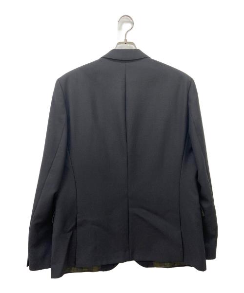 HUGO BOSS（ヒューゴ ボス）HUGO BOSS (ヒューゴ ボス) テーラードジャケット ブラック×オリーブ サイズ:52の古着・服飾アイテム