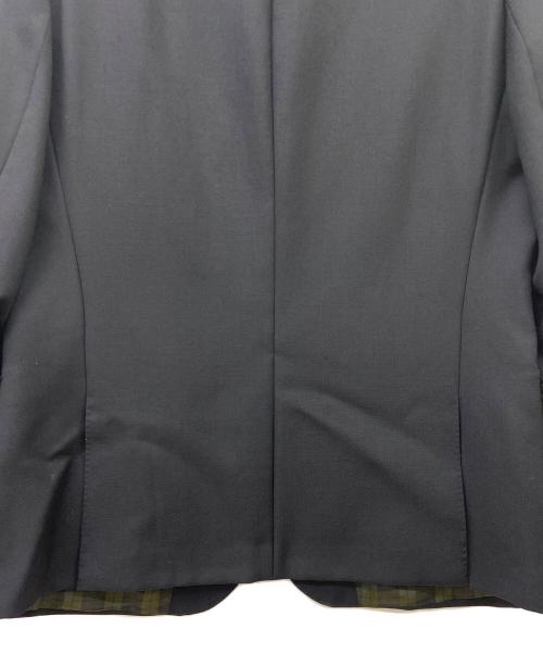 HUGO BOSS（ヒューゴ ボス）HUGO BOSS (ヒューゴ ボス) テーラードジャケット ブラック×オリーブ サイズ:52の古着・服飾アイテム