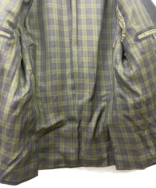 HUGO BOSS（ヒューゴ ボス）HUGO BOSS (ヒューゴ ボス) テーラードジャケット ブラック×オリーブ サイズ:52の古着・服飾アイテム